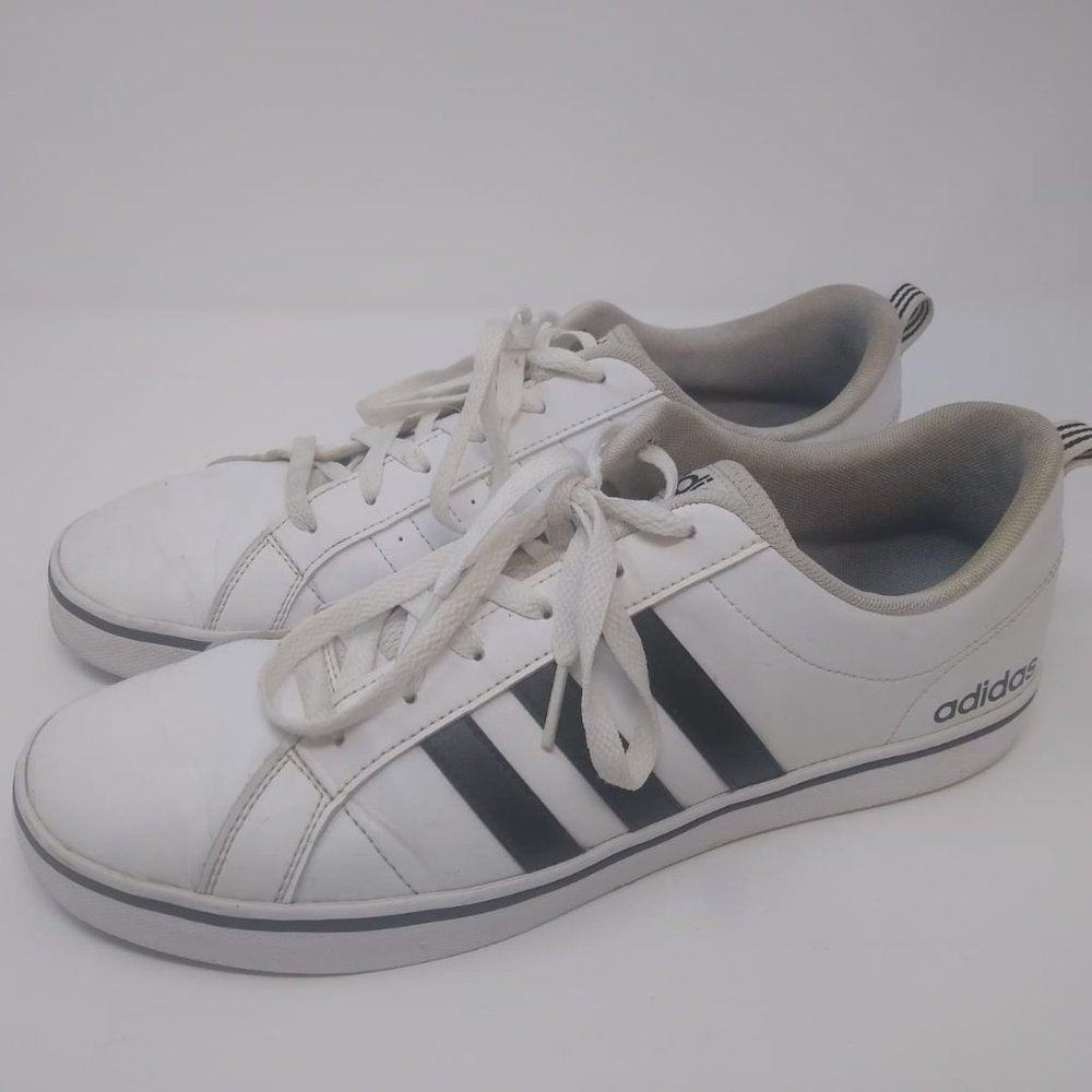 Adidas Men's White Leather Athletic Shoes Size 10